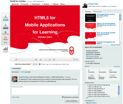 HTML5 for Mobiles Page 